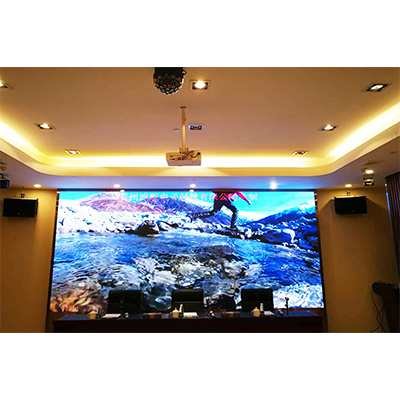 廣州海珠區廣軒大廈會議室PH2.5室內高清led顯示屏